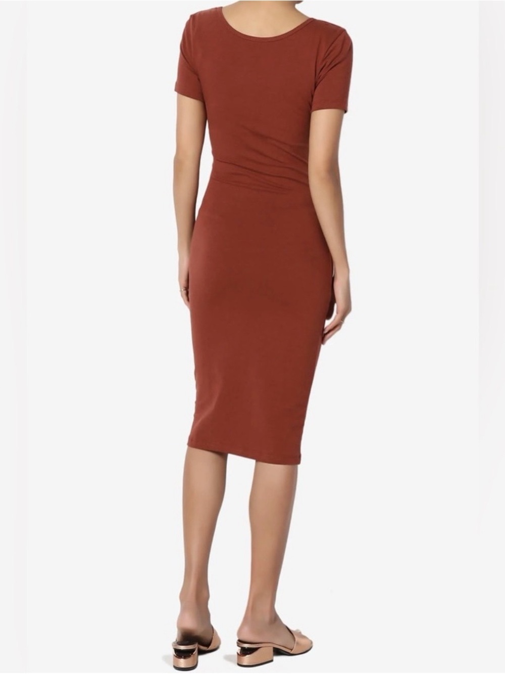 NEW Zenana - Women’s Square Neck Dress - Picture 3 of 12